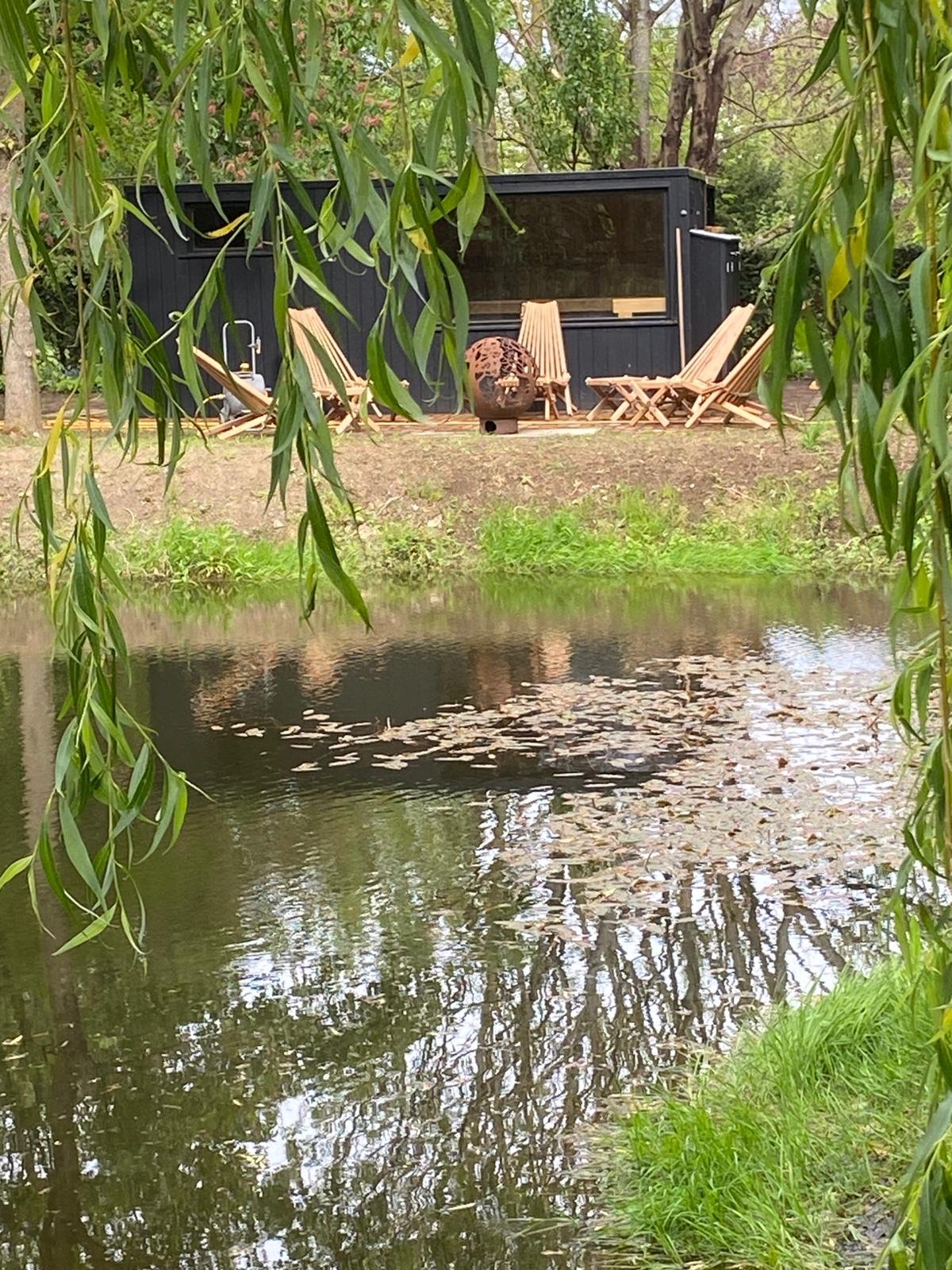 Lakeside Sauna & Pathways &mdash; Eastscape landscaping project, Suffolk
