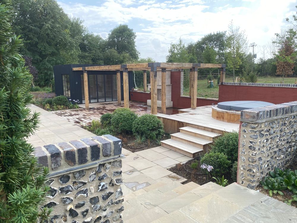 Walled Pool Garden — image 6 of 9, Eastscape landscaping in Suffolk